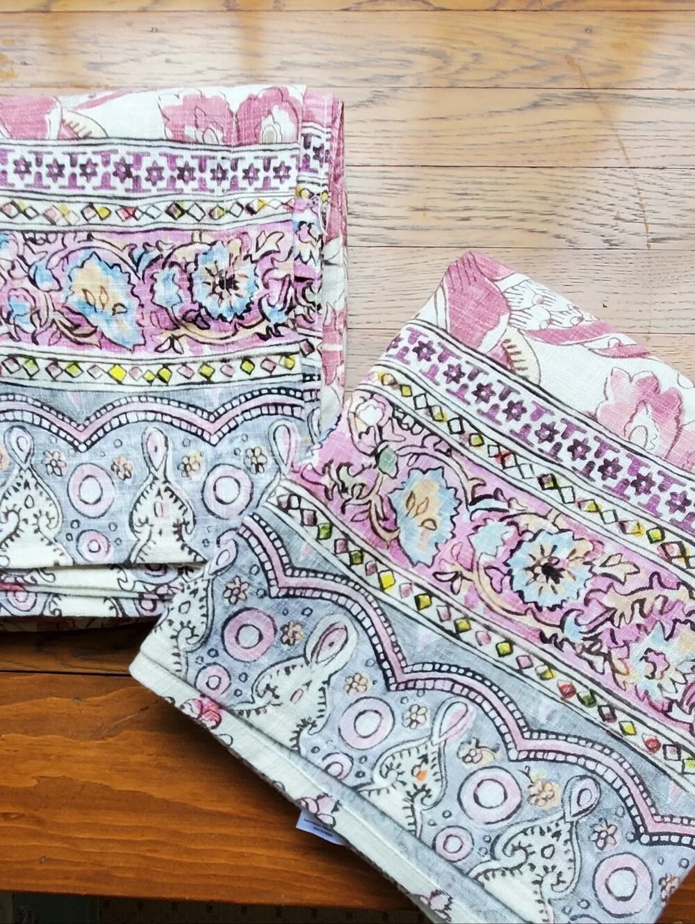 Anthropologie Zadie Curtains Panels Set of 2 96x50 Paisley Floral Boho Drapes